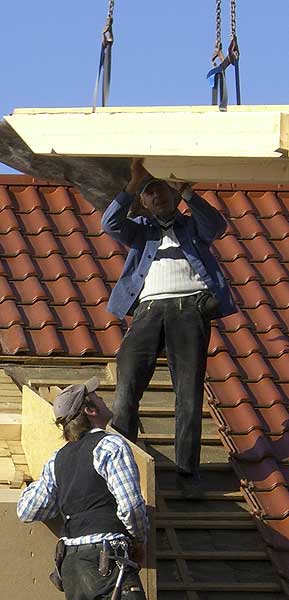 Holzbau Geiger in Aalen Westhausen - Dachdeckung